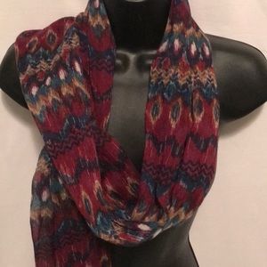 Burgundy Print Scarf 🧣